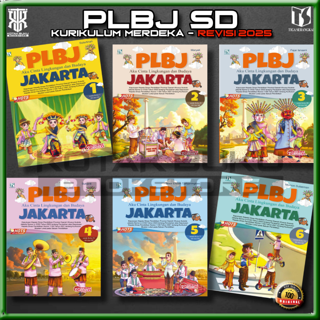 [ TS ] Buku PLBJ Kelas 1 2 3 4 5 6 SD Kurikulum Merdeka  / AKU CINTA LINGKUNGAN DAN BUDAYA  / PLBJ S