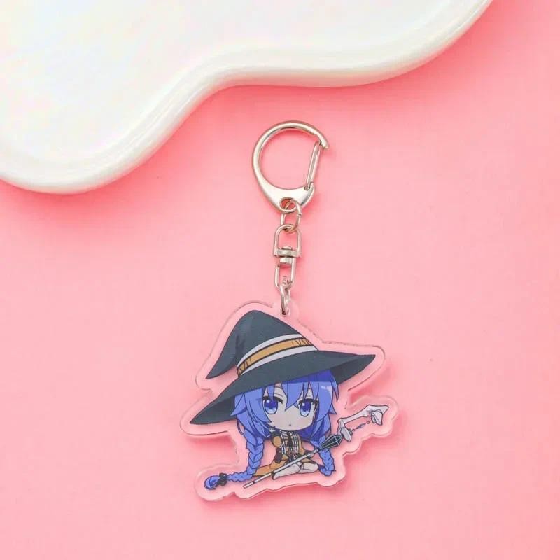 

Mushoku Tensei Anime Acrylic Keychain Accessaries Cartoon Funny Bag Pendant Cute Creative Charm Car Keyring Friends Fans Gifts