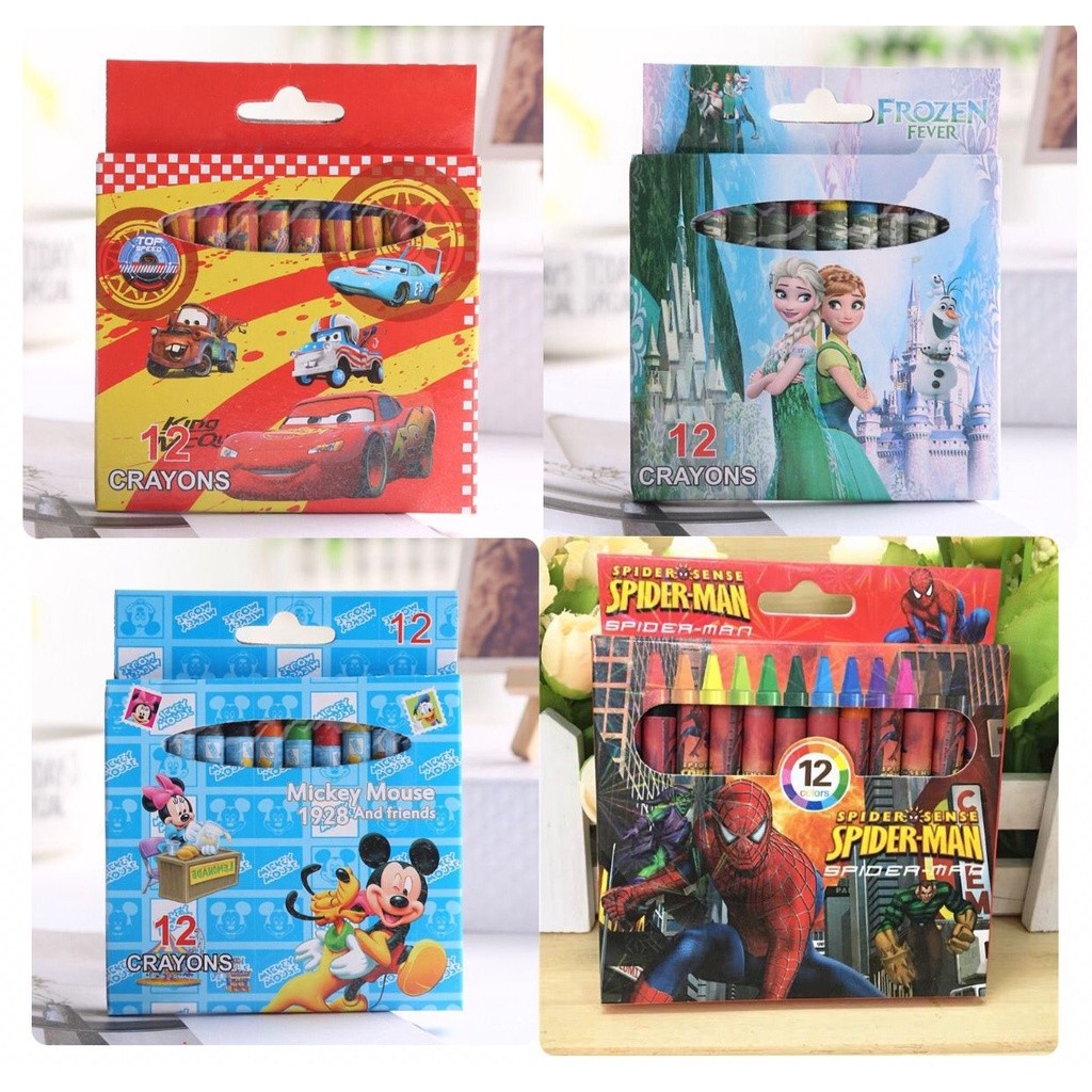 

CRAYON WARNA 12 WARNA / CRAYON PENSIL OIL PASTEL MENGGAMBAR MEWARNAI / CRAYON LILIN