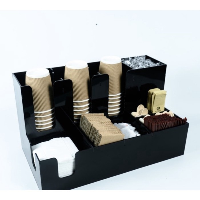 Akrilik cup kopi/Acrylic Rack Coffe Cup/Holder Cup/Organizer Termurah - TANPA.P KAYU