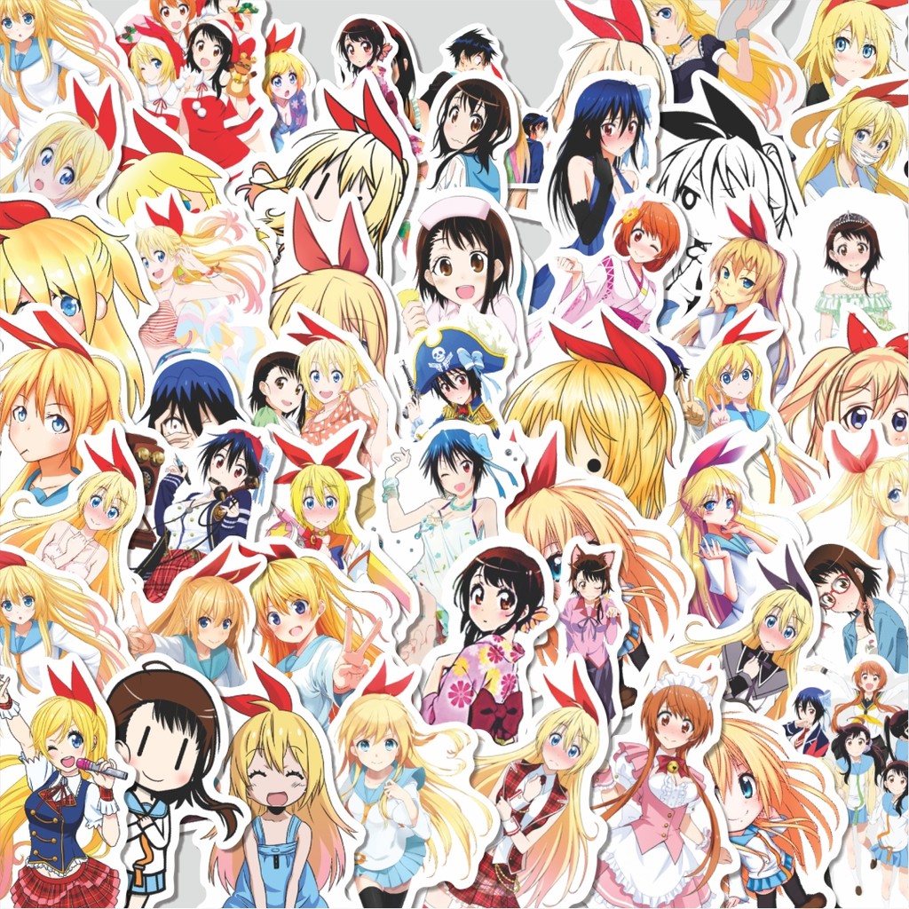 

Stiker Cutting Pack Stiker Anime Nisekoi Sticker Isi 100Pcs Series Aesthetic Lucu Keren Untuk Koper Bahan Vynil