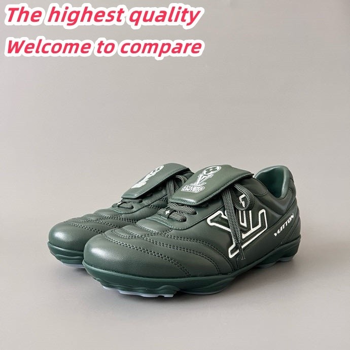LV Footprint Soccer Retro Football Sneaker unisex Green 6500876
