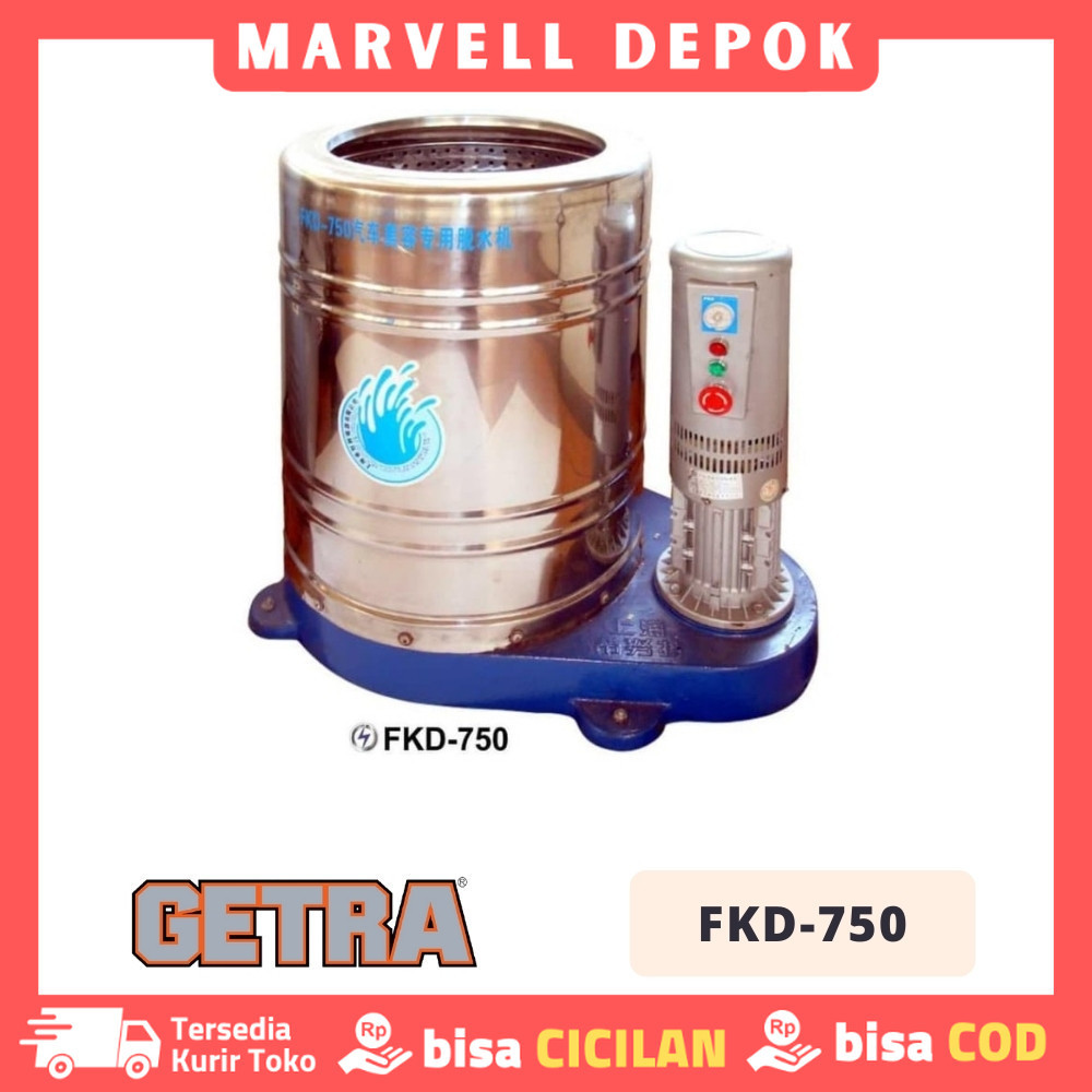 DEWATER MACHINE GETRA FKD-750 MESIN PENGURANG KADAR AIR & MINYAK BUAH GARANSI RESMI