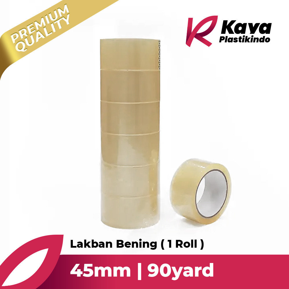 

PREMIUM - Lakban Bening 45 mm x 100yard (Harga 1 Lusin)