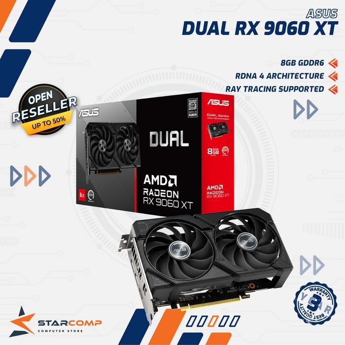 ASUS DUAL RADEON RX 9060 XT 8GB GDDR6 VGA 9060XT
