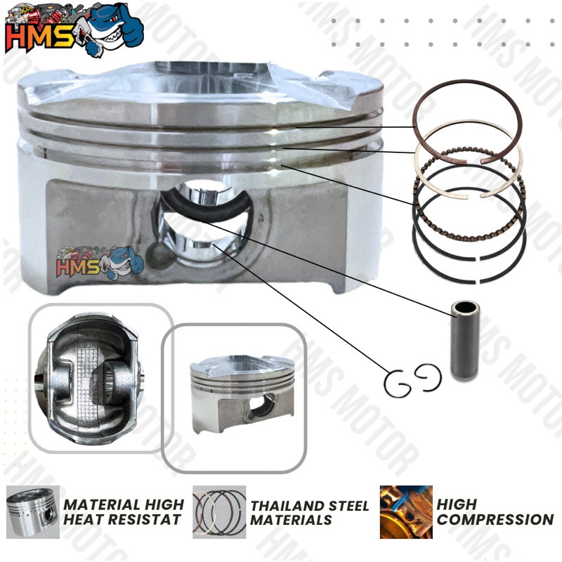 SEHER CBR PISTON RING SET CBR 150 PIN 15 UKURAN STANDAR 0 50 100 150 200 250 300 350 400 THAILAND HI