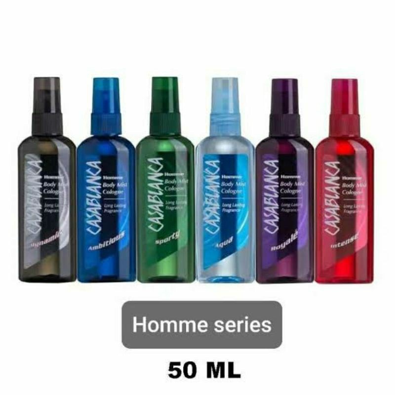 CASABLANCA 50ML BODY MIST PARFUM CASABLANCA– Parfum Classic untuk Pria & Wanita, Aroma Tahan Lama
