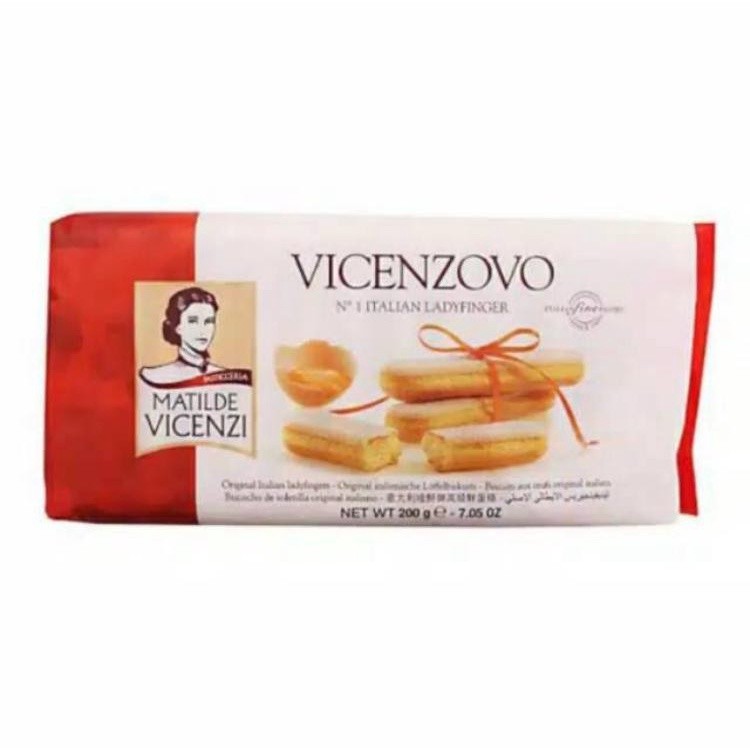 

Vincenzovo Lady Finger - Biscuit Tiramisu Matilde Vincenzi - biskuit 200gram Sameday/instant ONLY