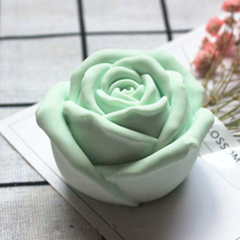 

3D Rose Flower Mold Silicone Form For Candle Mould Rose Aromatherapy Candle Silicone Molds DIY Gypsum Clay Craft Home Decoration