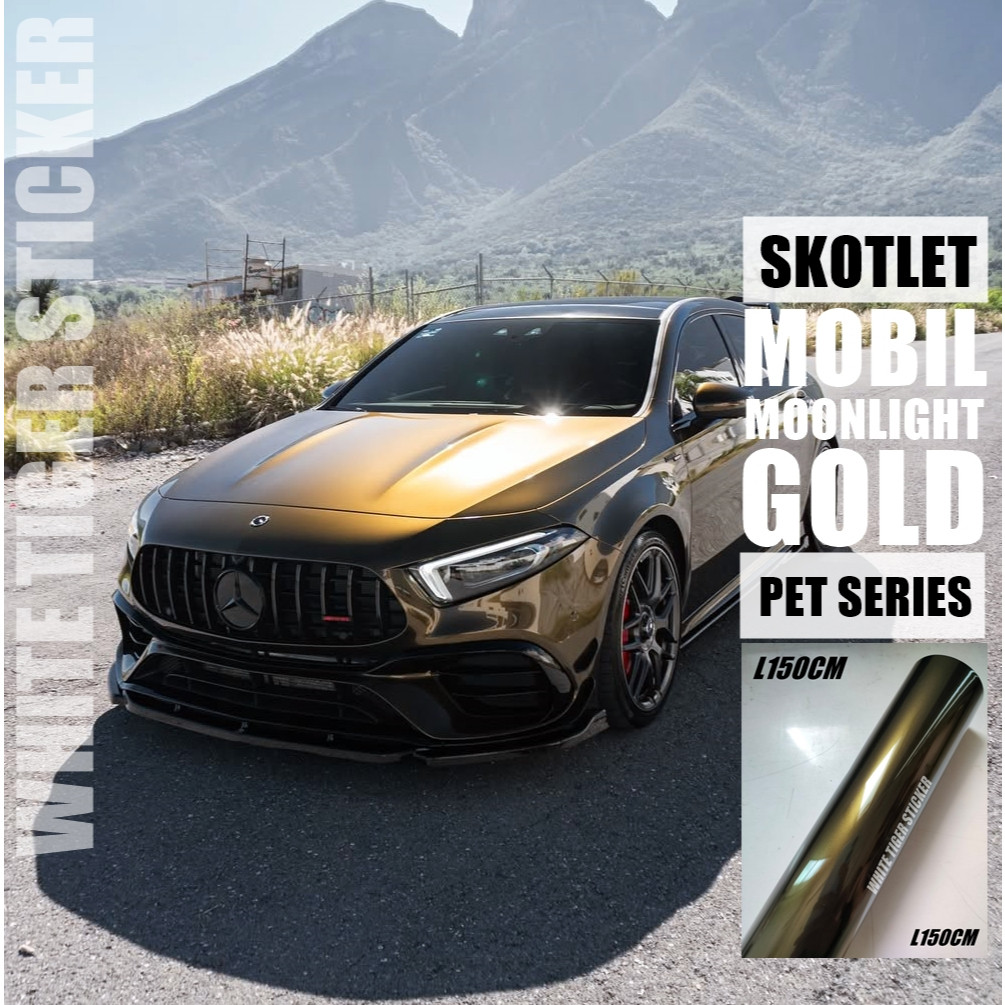 Skotlet Stiker Motor Mobil Moonlight Lebar 150CM Skotlet Moonlight Gold Lebar 150CM Stiker Mobil