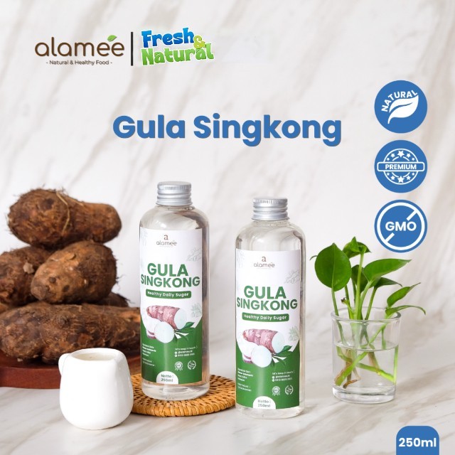 

ALAMEE Gula Singkong Ketela Organik Cair Asli Rendah Kalori Pemanis Sweetener Fructose Gluten Free fresh and natural fresh and natural