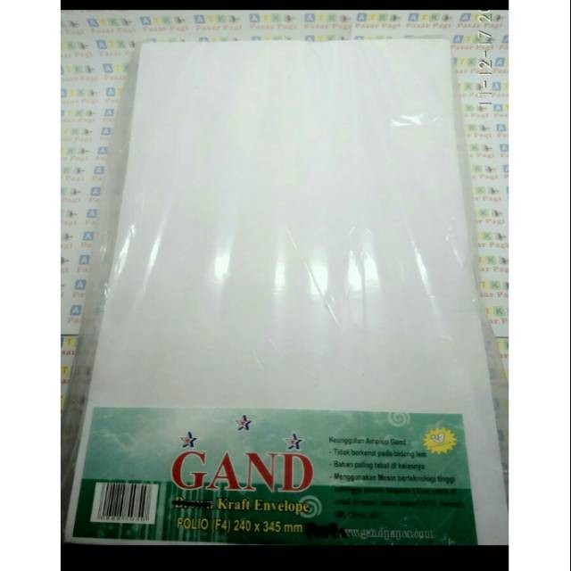 

Amplop putih folio +seal 1 pack