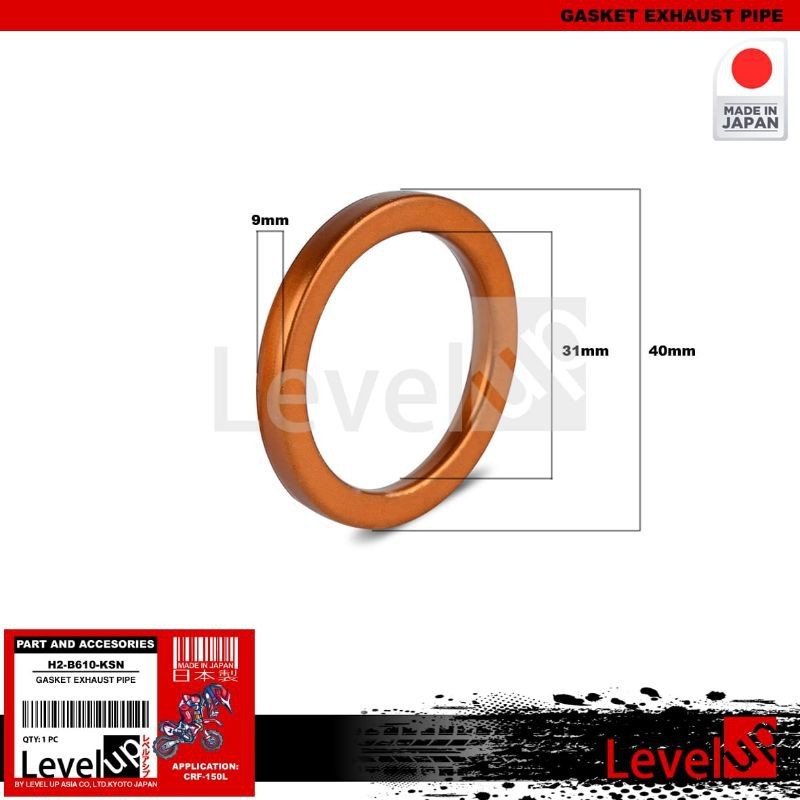 perpak knalpot tiger megapro gl gasket exhaust pipe CRF150 Paking knalpot Paking Esbes knalpot CRF C