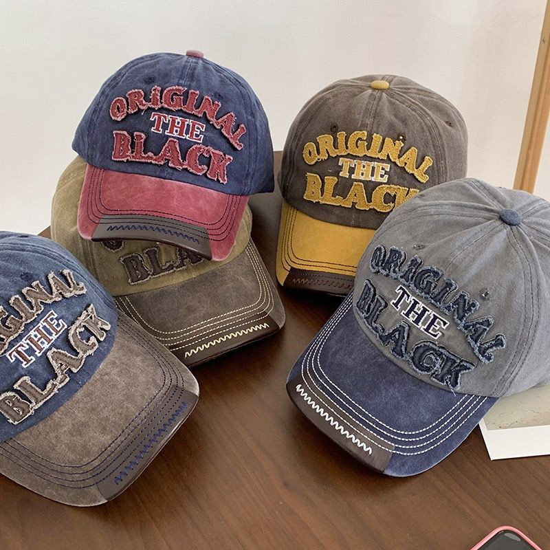 Topi Baseball Snapback Original /Topi wanita/Topi The Black Retro Washed/Topi Distro/Topi Vintage Ca