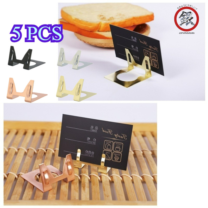 

5PCS Tatakan Holder Foto Logam/Tag Hanger Logam/Penjepit Label Papan/Jepitan Harga Logam/Jepitan Promo Tag Logam