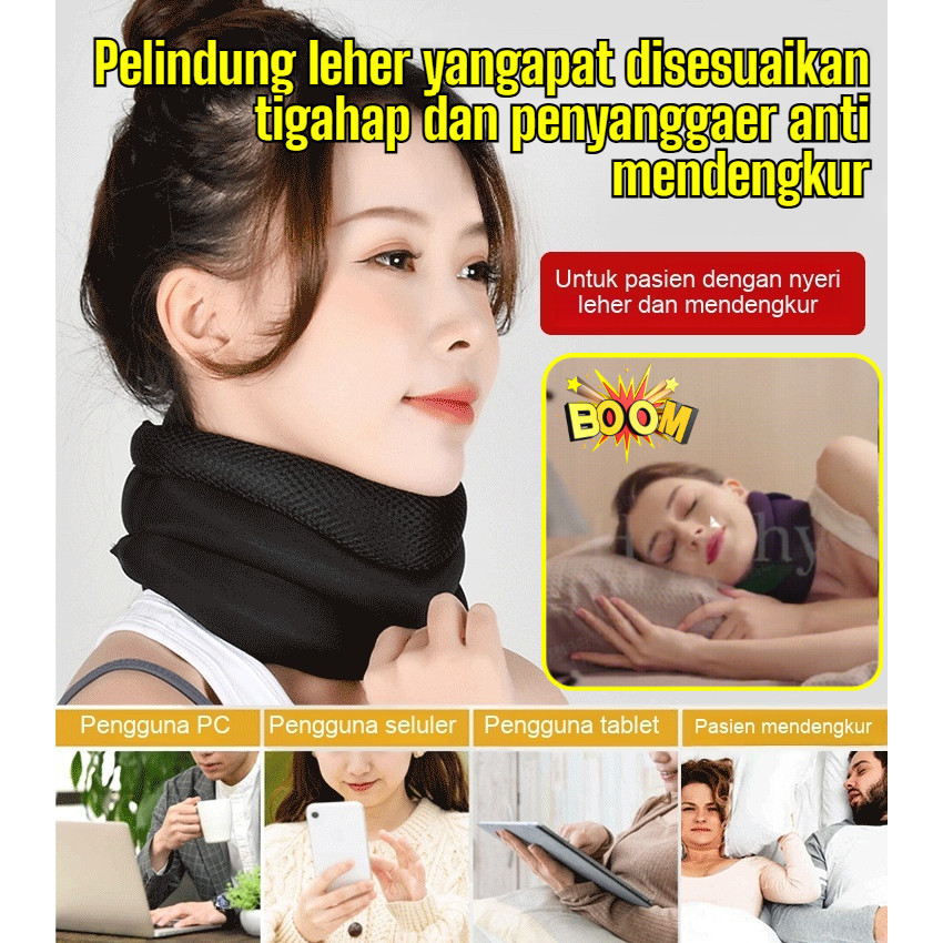 Pengiriman 24 jam-Penyangga leher yang dapat disesuaikan untuk mendengkur/penyangga leher spons/peny