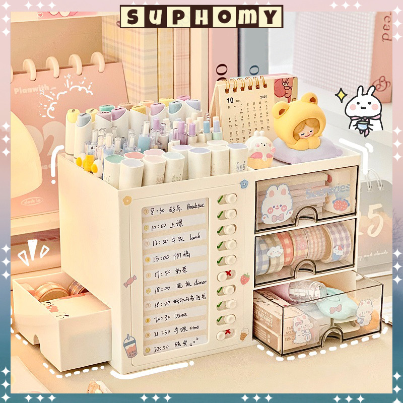 

Kotak Pensil Daily planner CATATAN HARIAN PLANNER Meja Laci Mini Kotak Alat Tulis Desktop Organizer Storage Tempat Alat Tulis Penyimpanan Alat Tulis Organizer stationery SUPHOMY