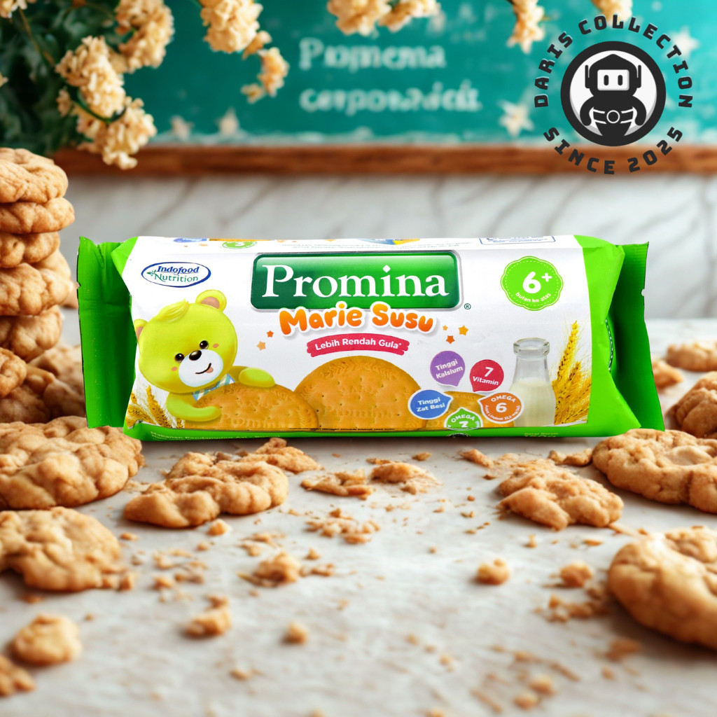 Promina Biskuit Bayi Marie Susu Roll 150gr Makanan Bayi MPASI 6 Bulan Daris Collection
