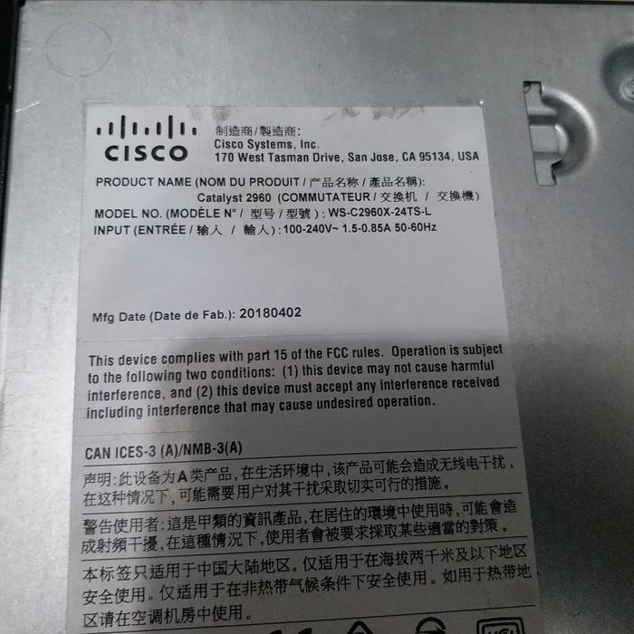 Cisco 2960-X series CISCO WS-C2960X-24TS-L Managae