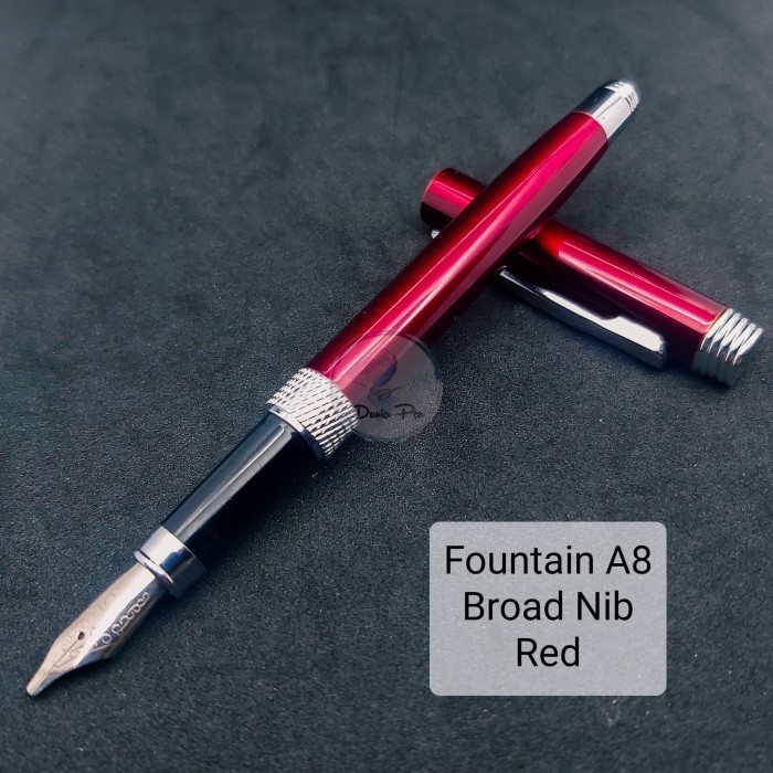 

Promo Pena Kaigrafi A8 Broad Nib | Fountain Pen Meta Mata 1,5mm - Siver