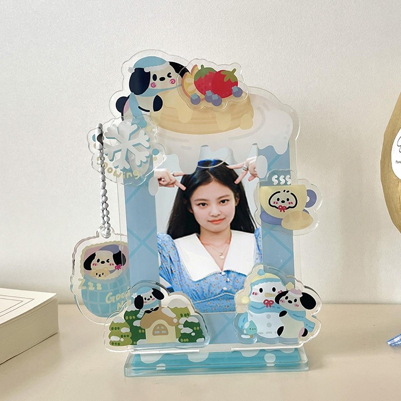 

Arylic Photocard Holder 3 Inch Kawaii Photo Frame Picture Protector Card Case Idol Star Photo Binders Photo Packaging Supplies