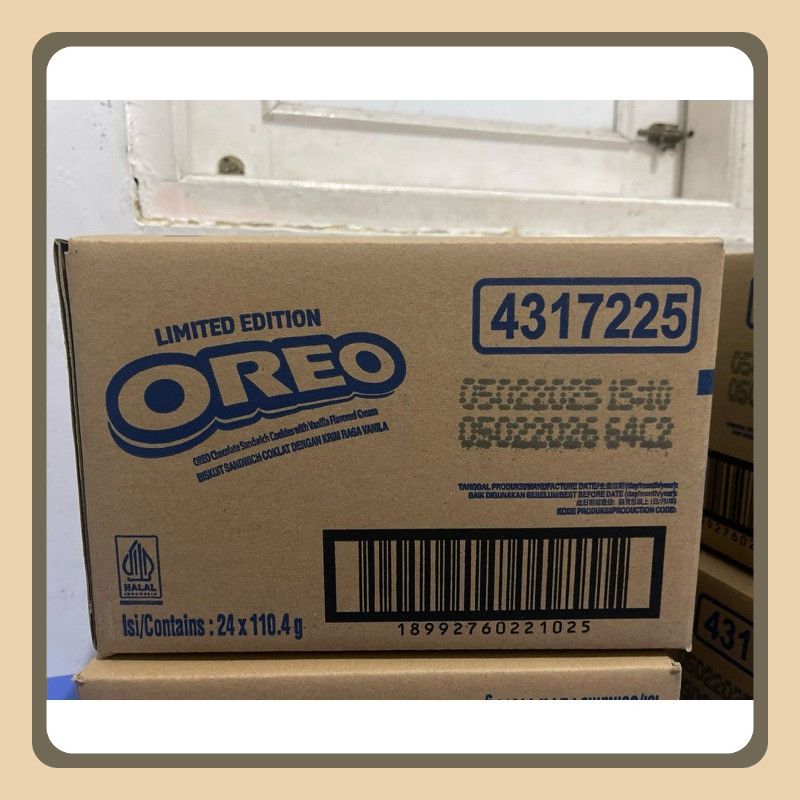 

Oreo Vanilla Vanila Roll 1 Dus Karton