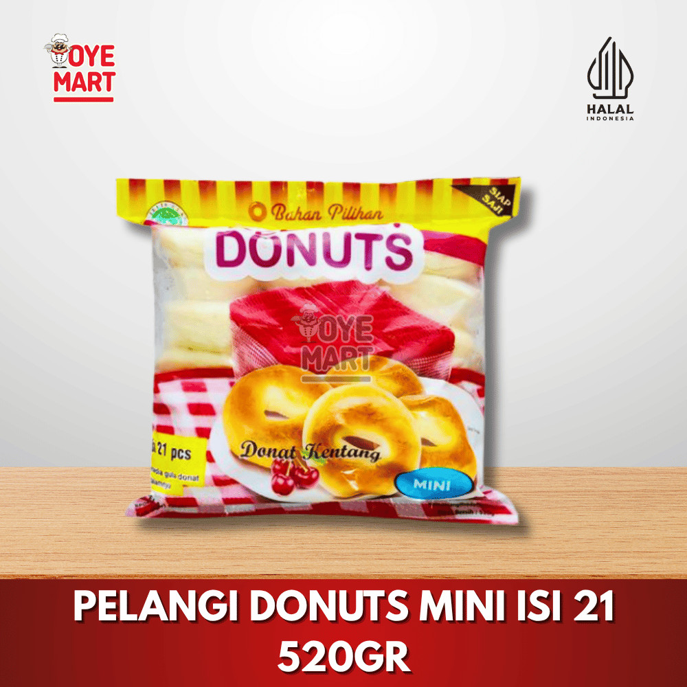 

DONUTS PELANGI MINI ISI 21 / DONAT FROZEN FOOD