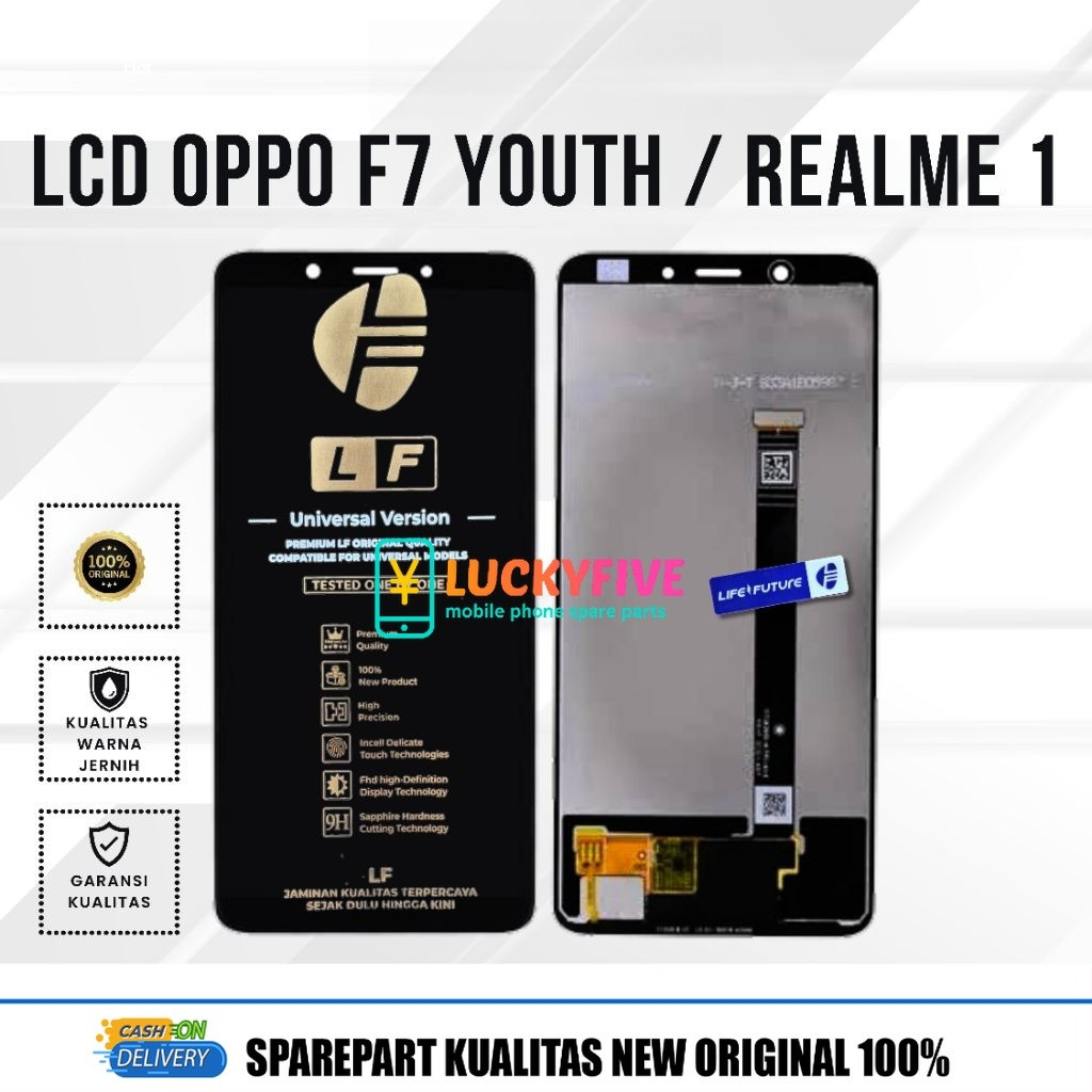 Lcd Oppo F7 Youth / Realme 1 Fullset Ori LF Super Life Future