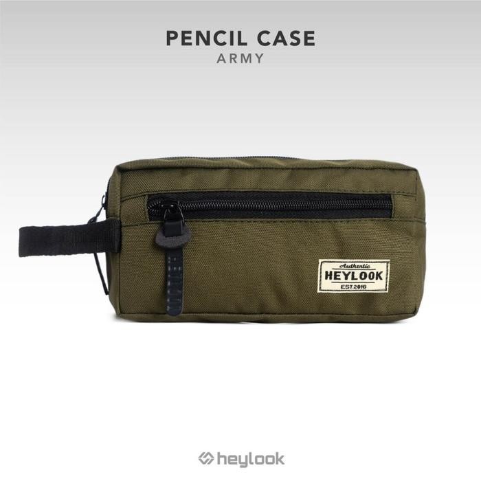 

[Promo] TEMPAT PENSIL ANAK ATK Sekolah Kuliah Kerja HEYLOOK - PENCIL CASE - Army