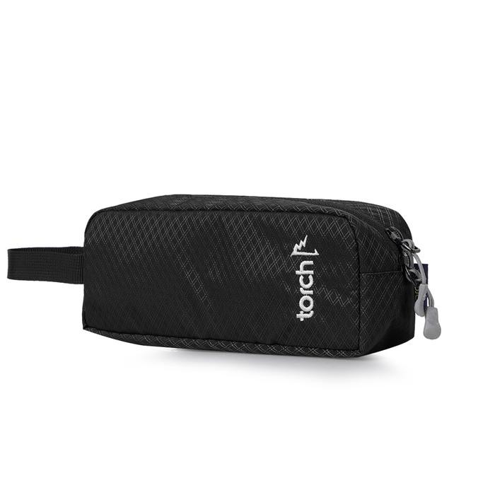 

[New Arrival] Torch Alat Mandi Kosmetik Tulis Souvenir - Travelpouch Clutch Musu - Black