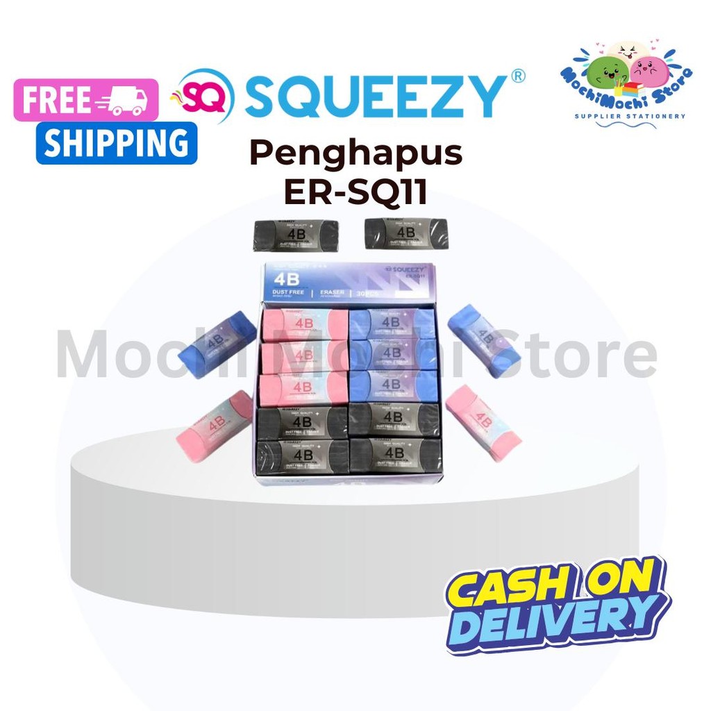 

Penghapus Warna Besar ER-SQ11 | Eraser | Penghapus Pensil Non Toxic | ER-SQ11