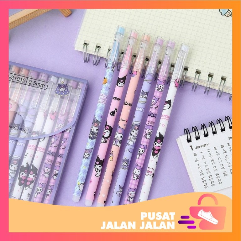 

PJJ - S5930 Pena Karakter Bisa Dihapus / Pena Hitam 12 PCS / Erasable Gel Pen / Pulpen Erasable / Pulpen Bisa Dihapus 12 PCS