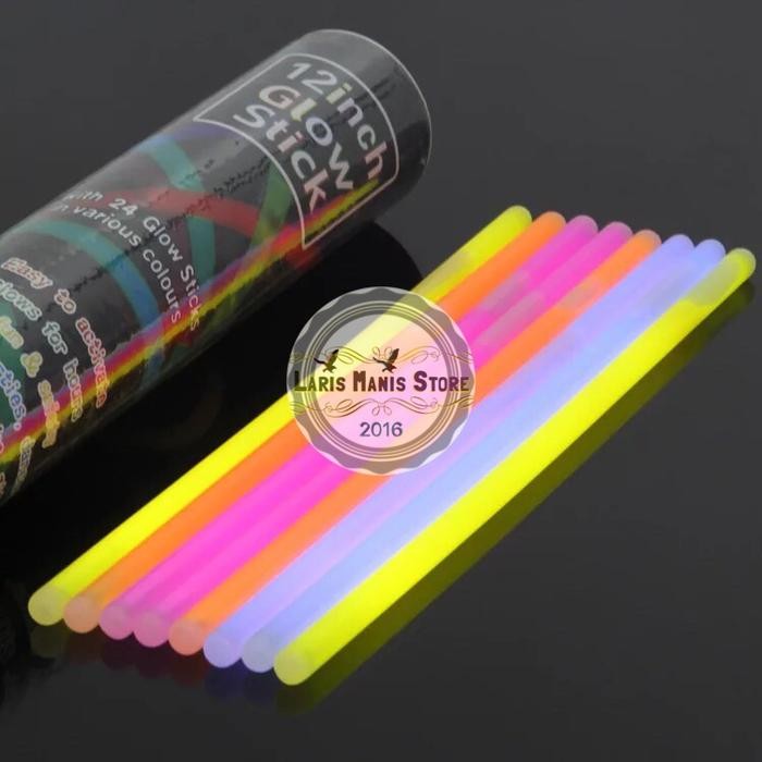 MUMPUNG PROMO GLOWSTICK 30cm - GLOWSTICK besar - GLOW STICK - STICK FOSFOR - GLOWING TERLARIS