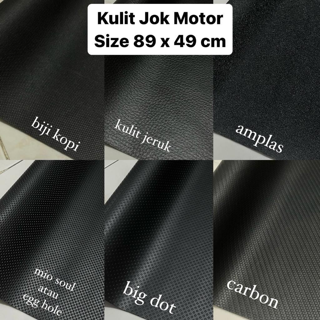 [PREMIUM ORIGINAL] Kulit Jok Motor Hitam Polos (89x49 cm) Sarung Jok Motor Amplas bisa untuk Honda S