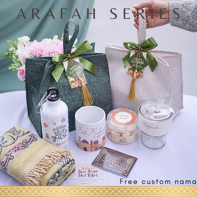 

READY Arafah Hampers Lebaran Tumbler Mug Custom / Hampers Idul Fitri / Parcel Lebaran / Hampers Lebaran / Hampers Ramadhan