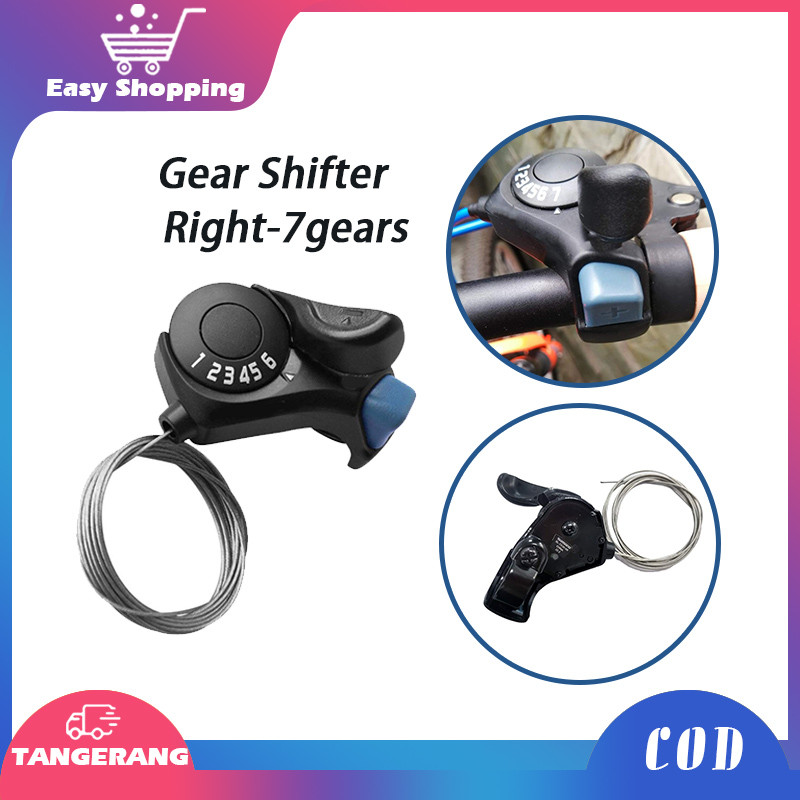 Operan Gigi Sepeda Gunung Right Gear Shifter 7 Gears Sepeda Mtb Bicycle Thumb Gea