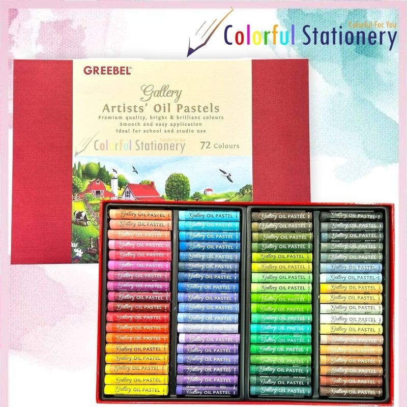 

Kerayon / Crayon Greebel Artists Oil Pastels 72 Warna