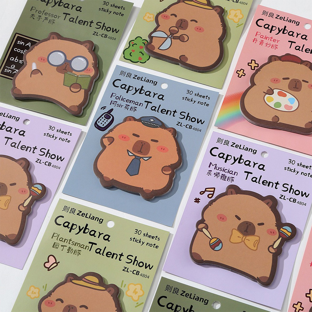 

Kartun bernilai tinggi Kapibala Post-It Notes Ins Style dapat robek atau lengket dengan catatan tempel multi-lapisan. Tinggalkan stiker pesan n kali untuk mengirim perlengkapan kantor sekolah