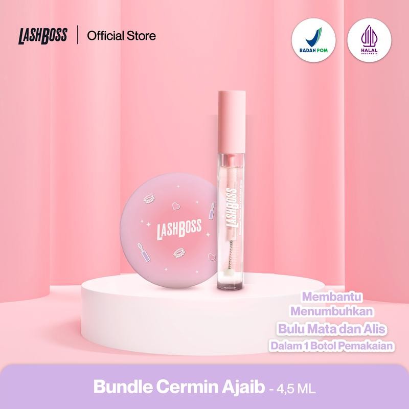

LashBoss | Bundle Cermin Ajaib 1 Rapunzel Serum for Lash and Brow & Magical Mirror yang bisa Membantu Menebalkan Eyelash Kalian tanpa Maskara Kosmetik