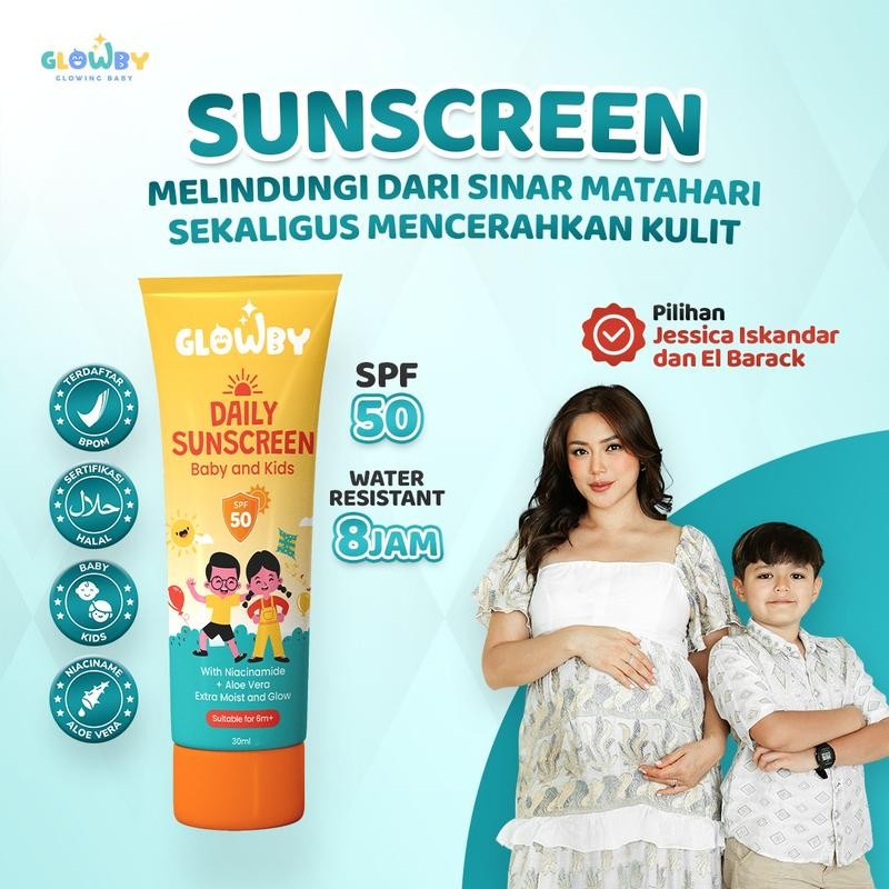 

[GLOWBY X Jedar El] Daily Sunscreen Wajah dan Badan untuk Bayi dan Anak