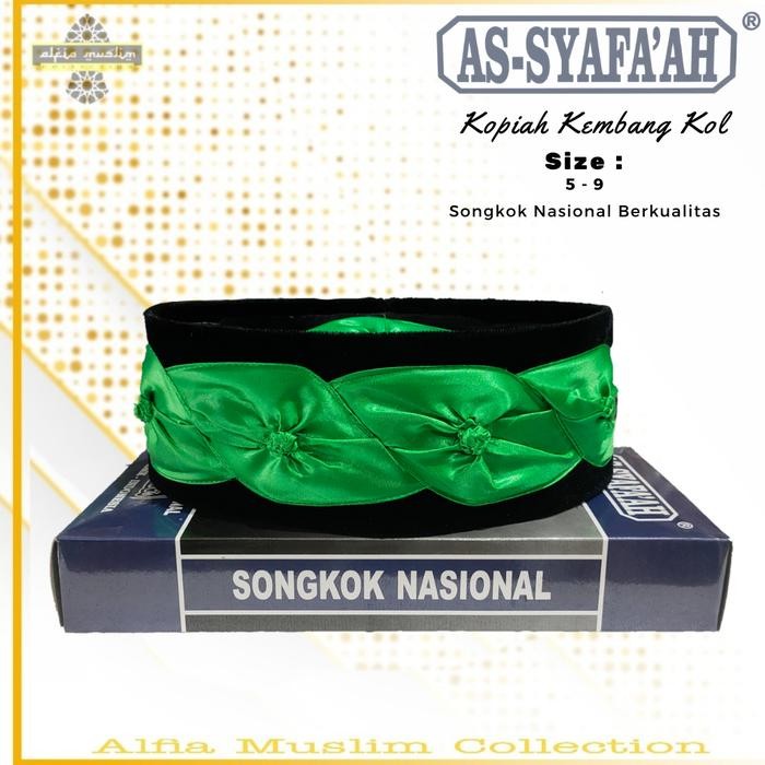 Peci kembang kol warna kuning peci betawi - merah-merah, 5