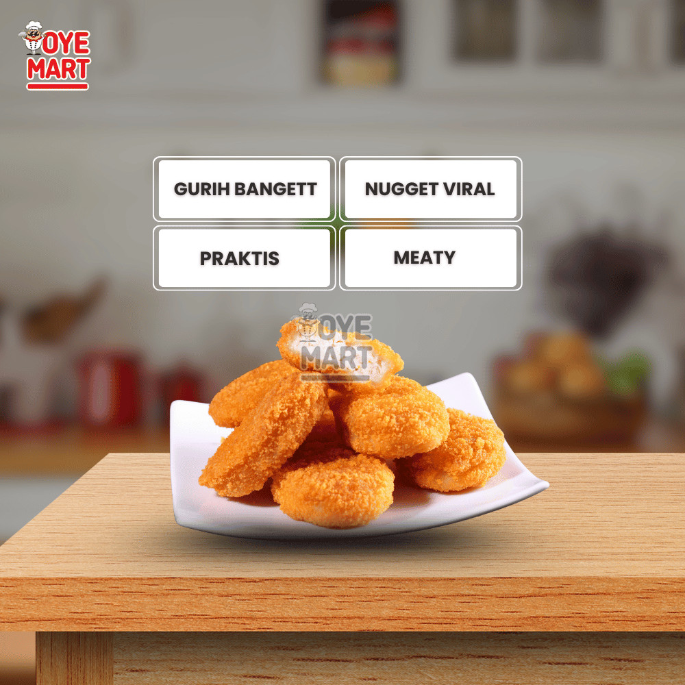 

JUN KANZLER CRISPY CHICKEN NUGGET 450GR/NUGGET AYAM RENYAH/NAGET AYAM
