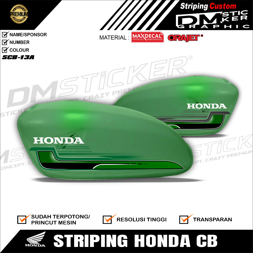 STRIPING CB GLATIK STICKER CB GLATIK MURAH KODE - SCB 13