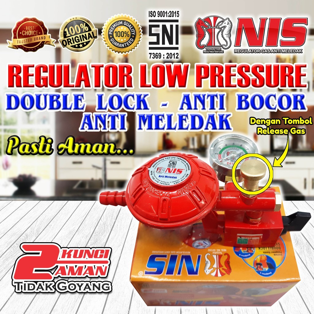 REGULATOR ROBOT NIS Double Lock(Safety Lock Anti Meledak + Ampere) (0307)
