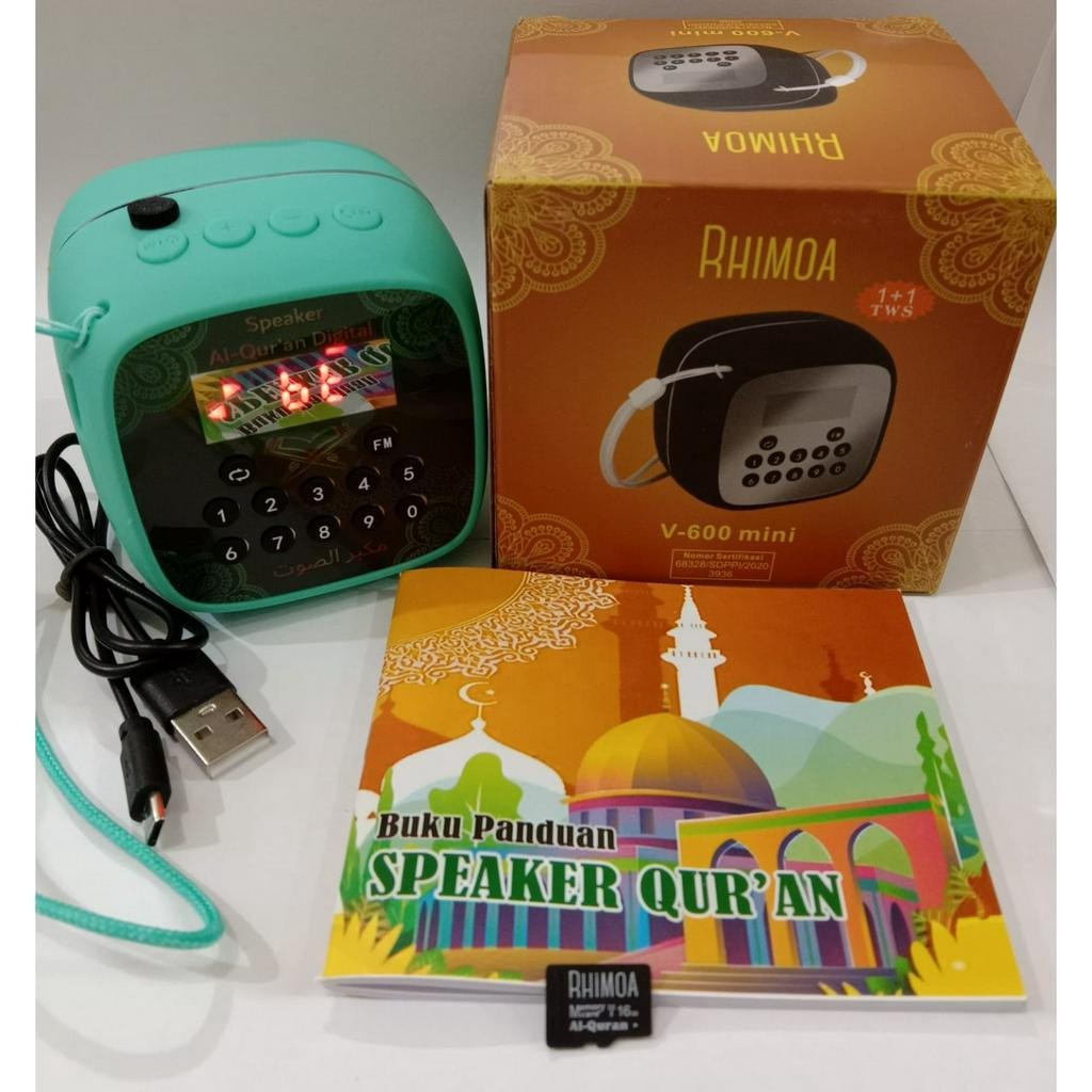 Speaker Murotal Al-Quran Rhimoa V600 Mini