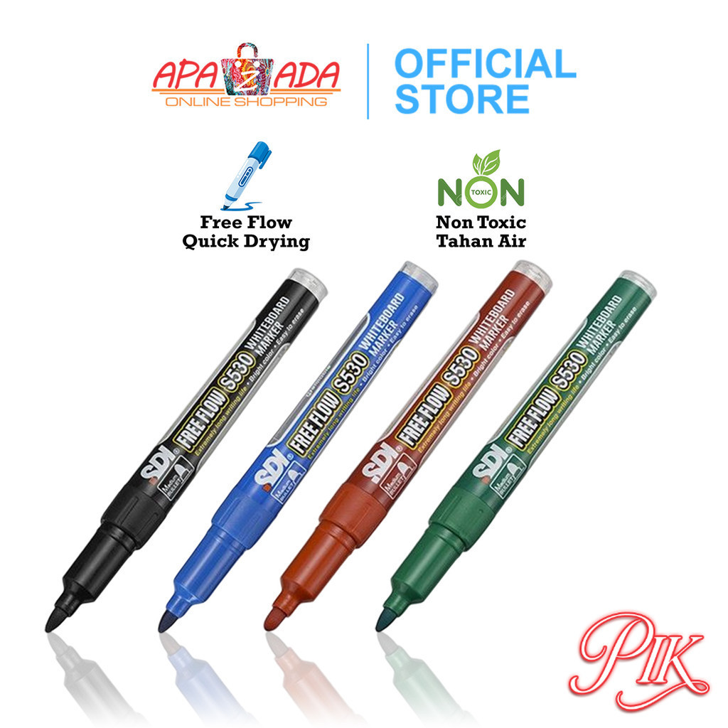 

Spidol Papan Tulis [1 Pcs] / Spidol SDI Whiteboard S530 / Whiteboard Marker Round Tip