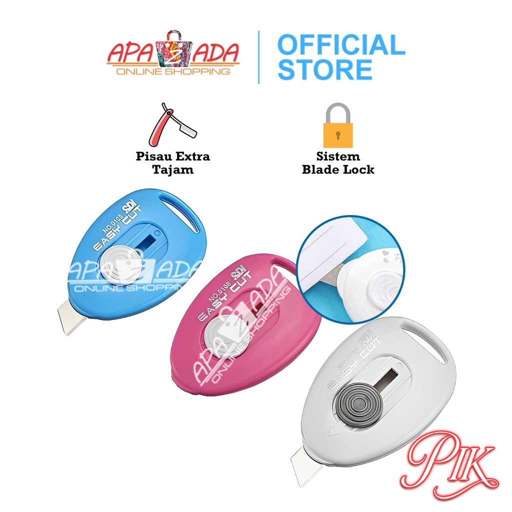 

Pisau Cutter Kecil Serbaguna [2 Pcs] / Easy Cut Mini Cutter / Cutter 0108D Murah