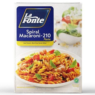 

la fonte makaroni spiral macaroni 225 gr