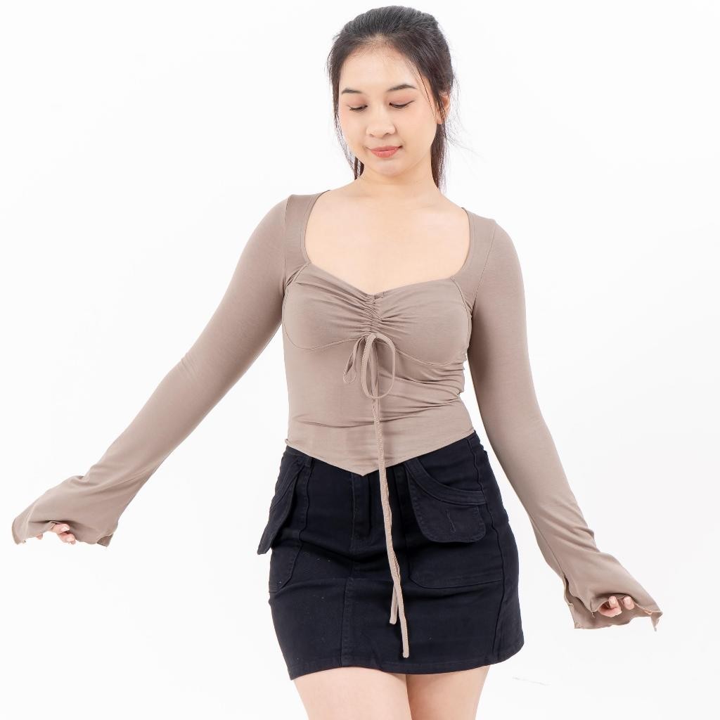 [GURLBUCKET] Violet Top / Atasan / Top Spandex "Pakaian Wanita"