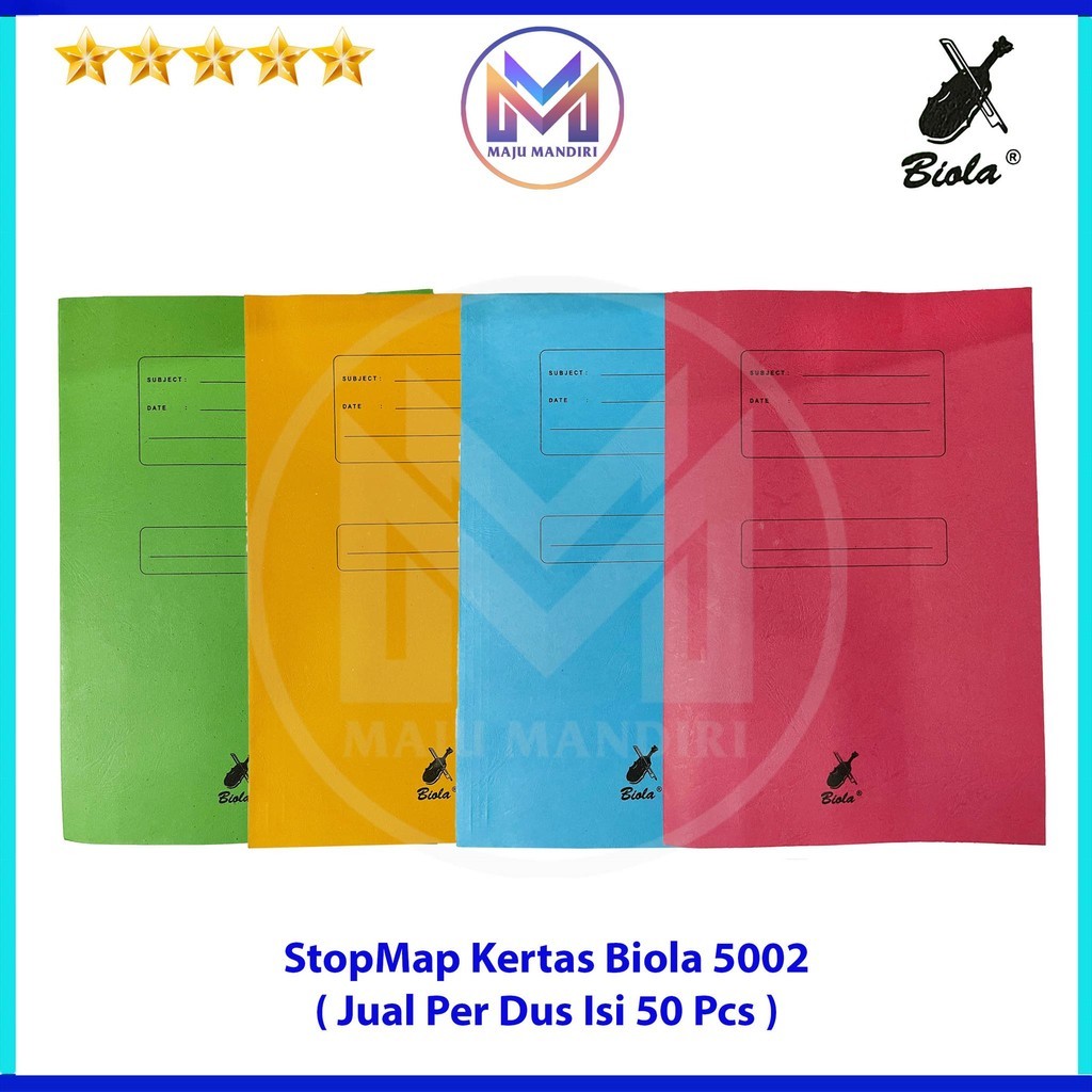 

Stop Map Kertas BIOLA 5002 Uk. Folio / Map Berkas Dokumen F4